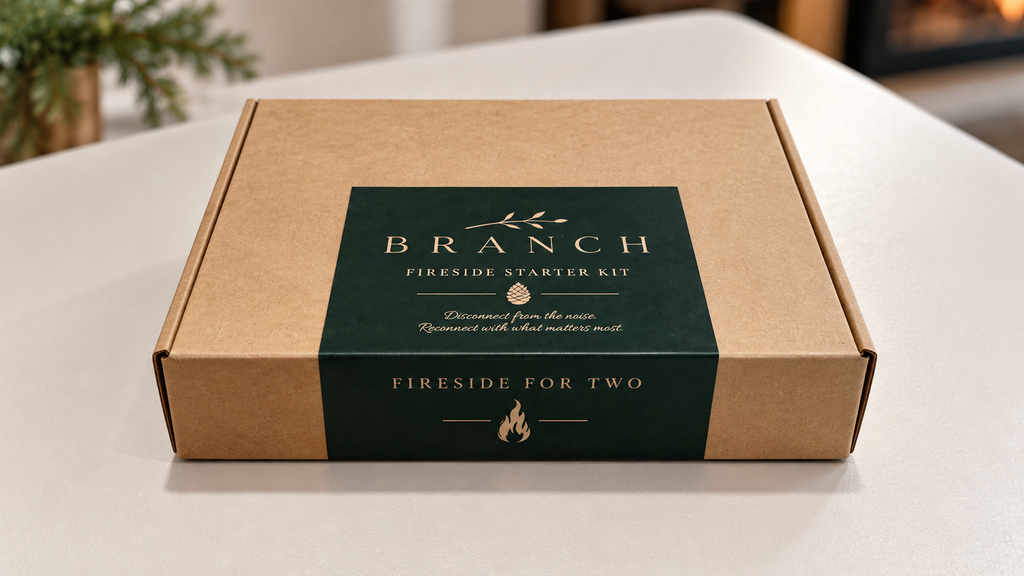 Branch Fireside Starter Kit gift box for couples and cabin stays